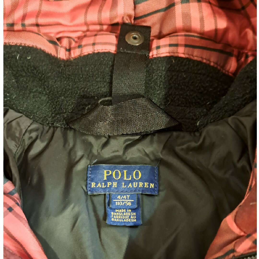 POLO RALPH LAUREN(ポロラルフローレン)の110㎝　ギンガムチェック　ラルフローレンのダウンコート キッズ/ベビー/マタニティのキッズ服女の子用(90cm~)(コート)の商品写真