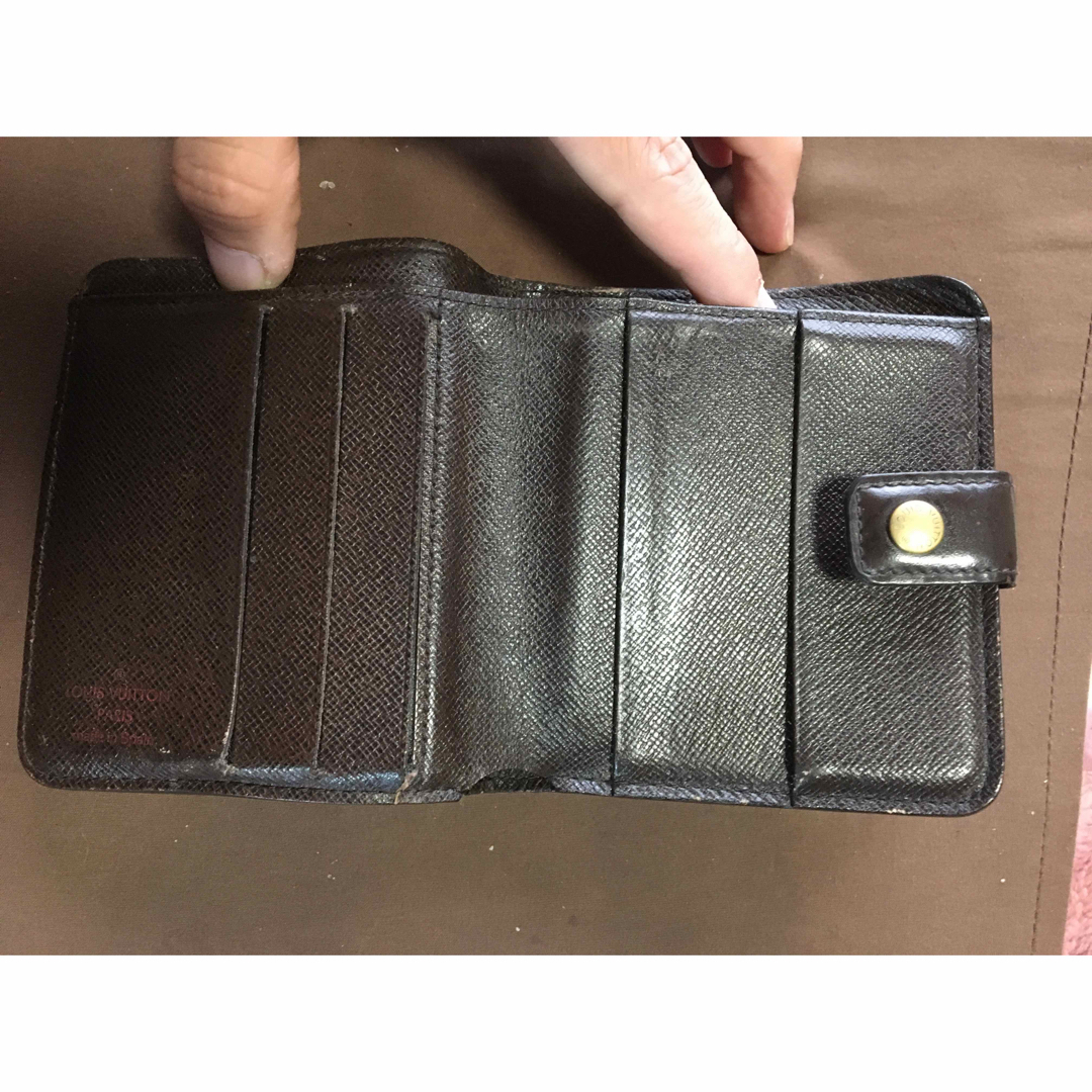 LOUIS VUITTON(ルイヴィトン)のLOUIS VUITTON ルイヴィトンダミエ　二つ折り財布　茶色 ハンドメイドのファッション小物(財布)の商品写真