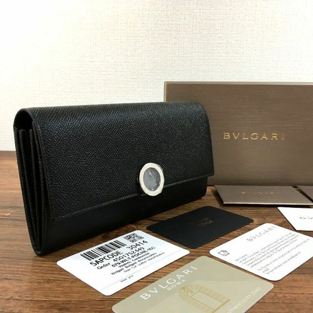 未使用品 BVLGARI 長財布 30414 ブラック 箱付き 52送料無料でお得にお買い物