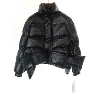 サカイ(sacai)のsacai サカイ 23AW Oversized Layered  puffer jacket オーバーサイズレイヤードパファーダウンジャケット ブラック 1(ダウンコート)