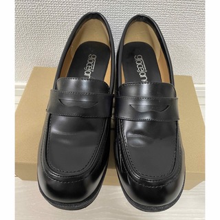 ヒールローファー ブラック 24cm(ローファー/革靴)
