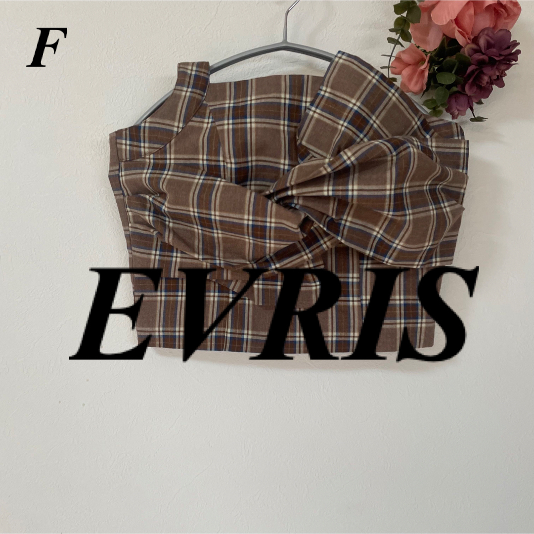 EVRIS(エヴリス)のEVRIS エブリス チェックワンショルダービスチェ レディースのトップス(ベアトップ/チューブトップ)の商品写真