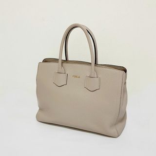 フルラ(Furla)のFURLA　フルラ　アルバ M トート ハンドバッグ レザー ピンクベージュ(トートバッグ)