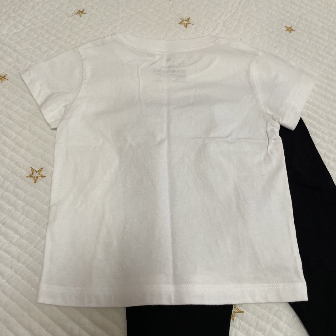 MUJI (無印良品)(ムジルシリョウヒン)のTシャツ パンツ 2点セット 80 キッズ/ベビー/マタニティのベビー服(~85cm)(Ｔシャツ)の商品写真