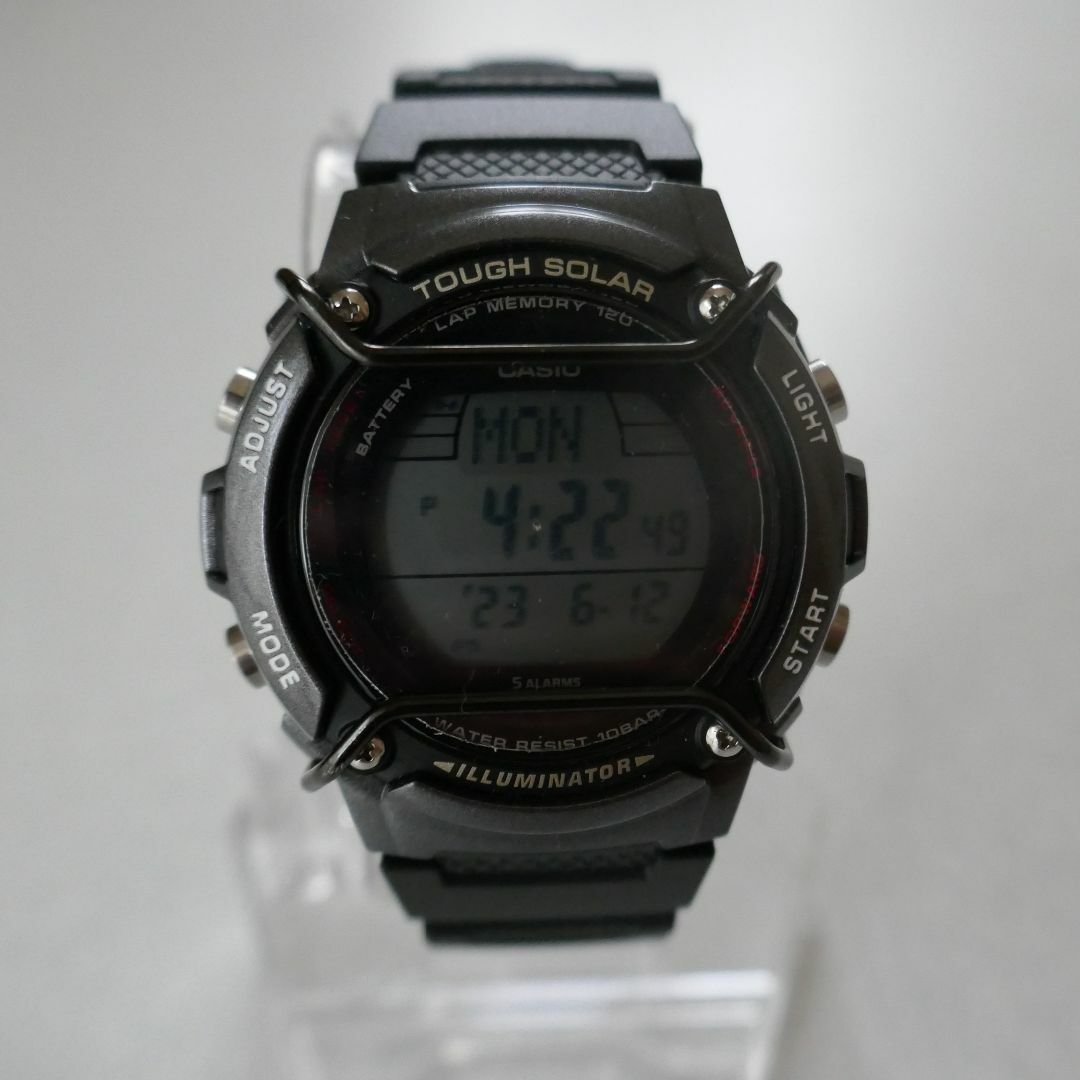 CASIO(カシオ)のカシオ　タフソーラー　W-S200H 1BJF ＋バンパー プロテクター メンズの時計(腕時計(デジタル))の商品写真