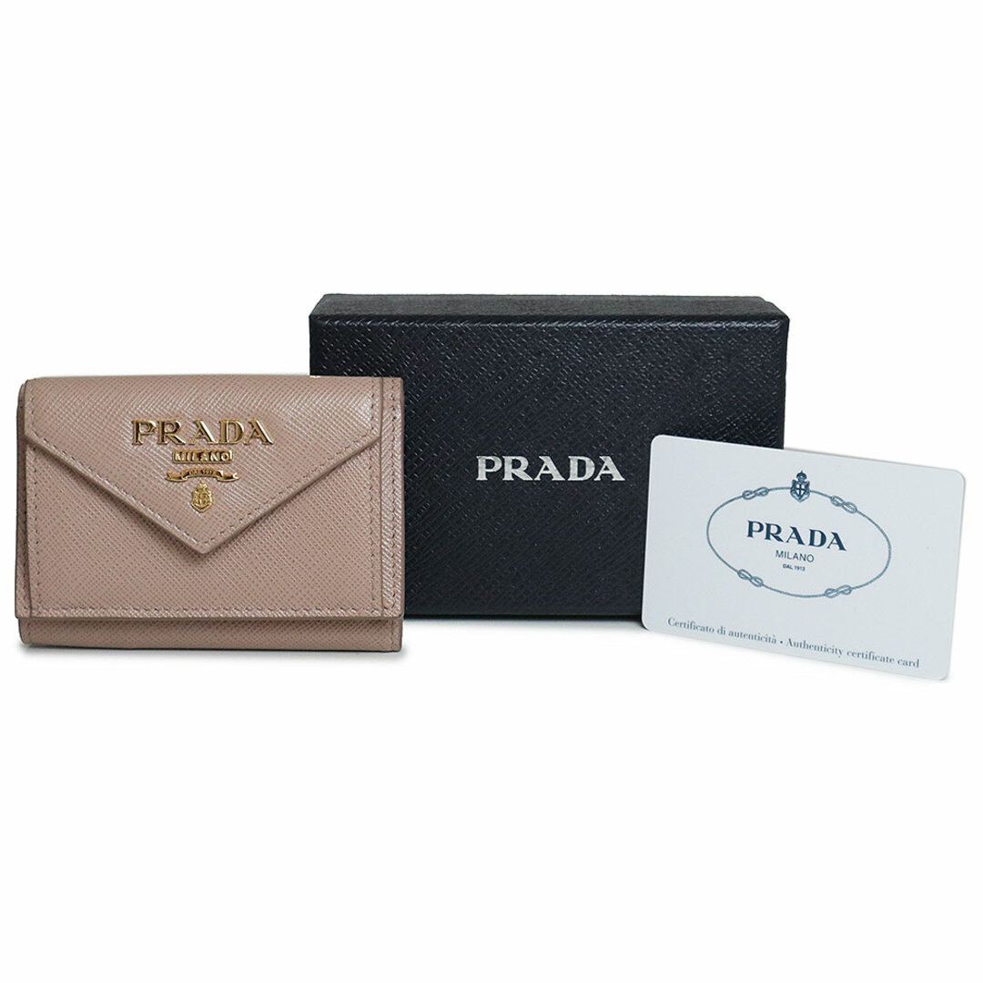 PRADA - プラダ コンパクト 三つ折り財布 サフィアノ サフィアーノ