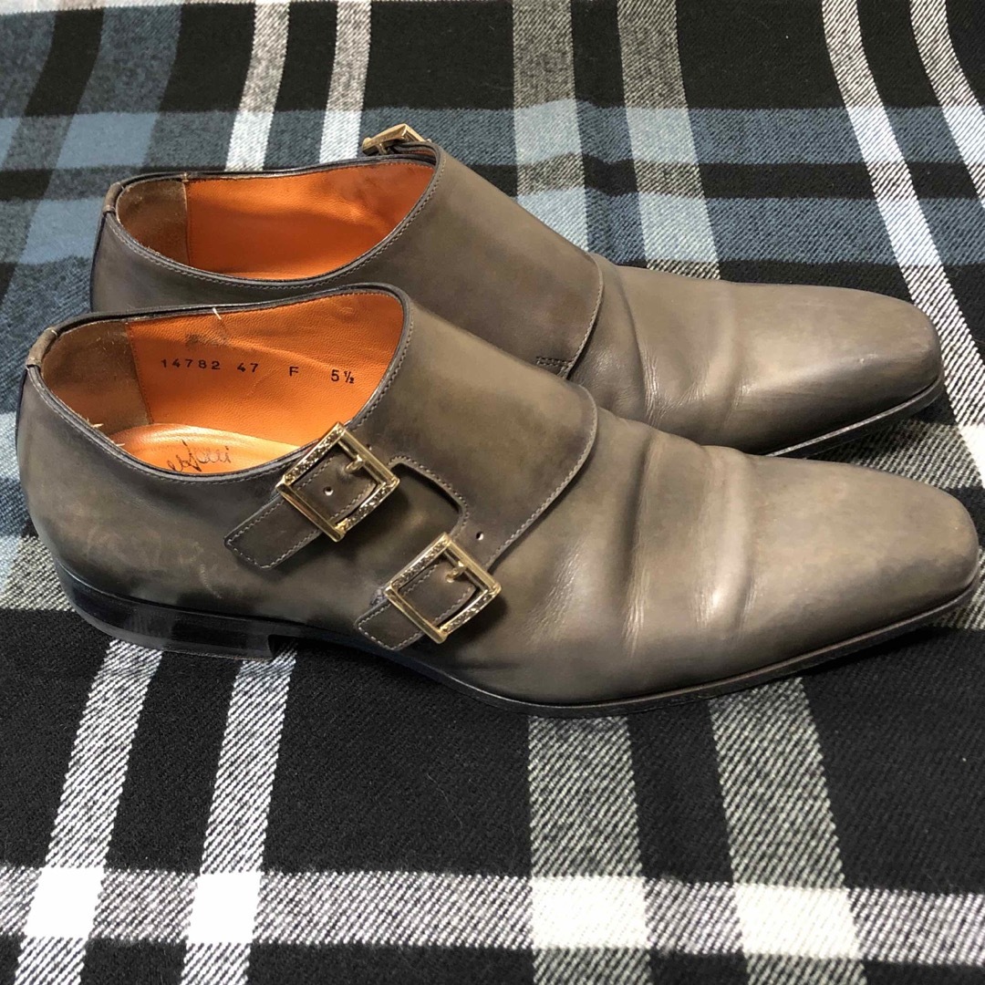 Santoni - サントーニ ダブルモンク イタリア製 5 1/2の通販 by bbb's