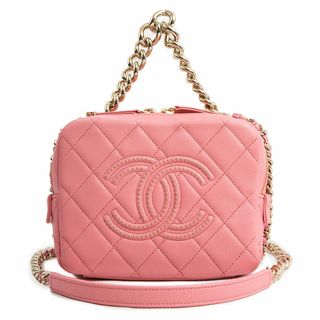 シャネル(CHANEL)のシャネル マトラッセ バニティ 2Way チェーン ショルダー ハンドバッグ 斜め掛け ラムスキン レザー ピンク ゴールド金具 AS1512 CHANEL（未使用　展示品）(ショルダーバッグ)