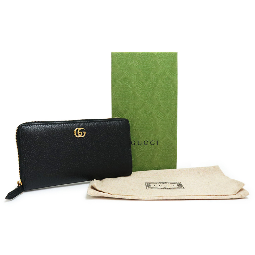 Gucci - グッチ GGマーモント ジップアラウンドウォレット ラウンド