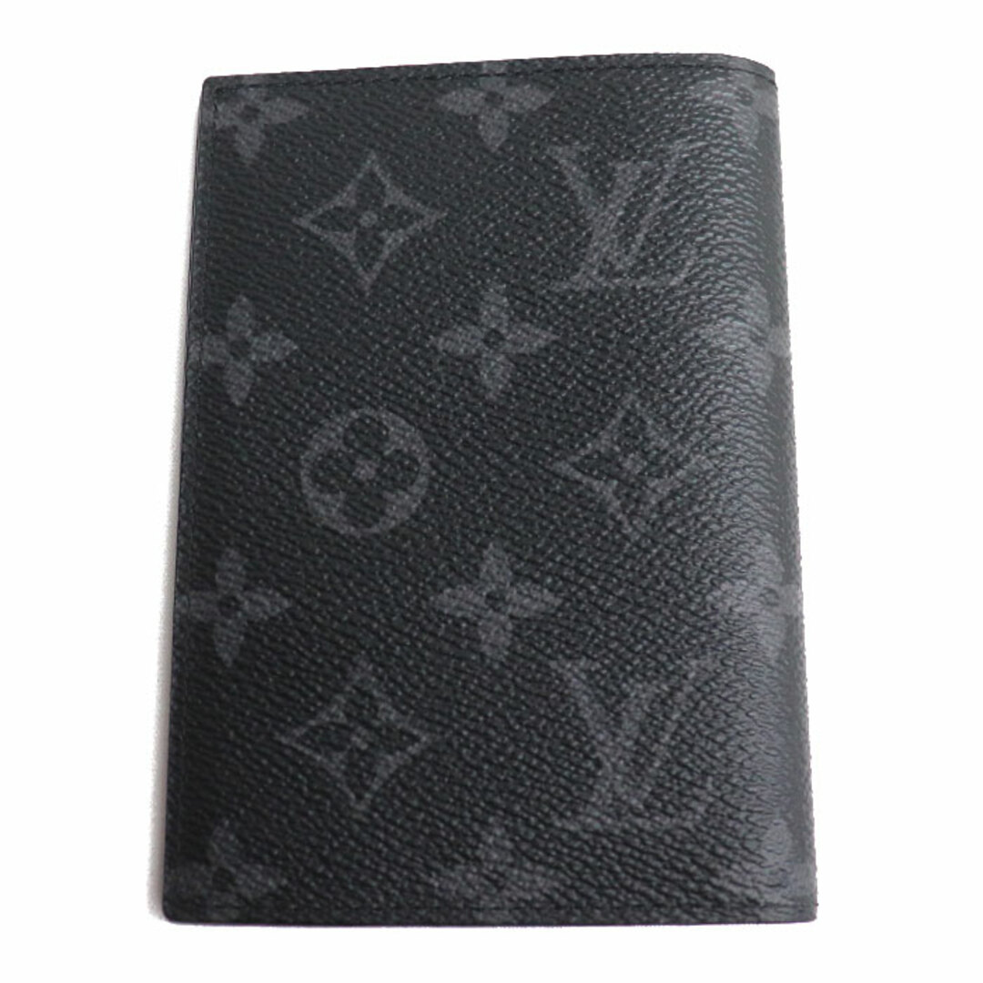 LOUIS VUITTON ルイ・ヴィトン クーヴェルテュール・パスポール NM パスポートケース モノグラム・エクリプス ブラック グレー  M64501 MB2177 メンズ【中古】【美品】