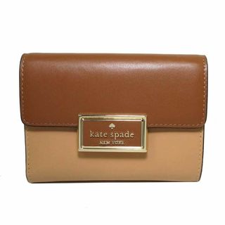 ケイトスペードニューヨーク(kate spade new york)の【新品】ケイトスペード 財布 三つ折り財布(小銭入れあり) kate spade リーガン レザー ミディアム フラップ ウォレット KC704 250 (ティラミス ムース マルチ) アウトレット レディース(財布)