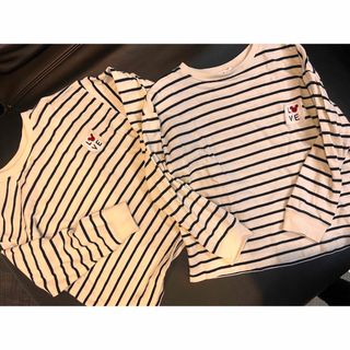 ザラキッズ(ZARA KIDS)のZARA キッズ ボーダー ロンT  ミッキー 116 ディズニー  love(Tシャツ/カットソー)