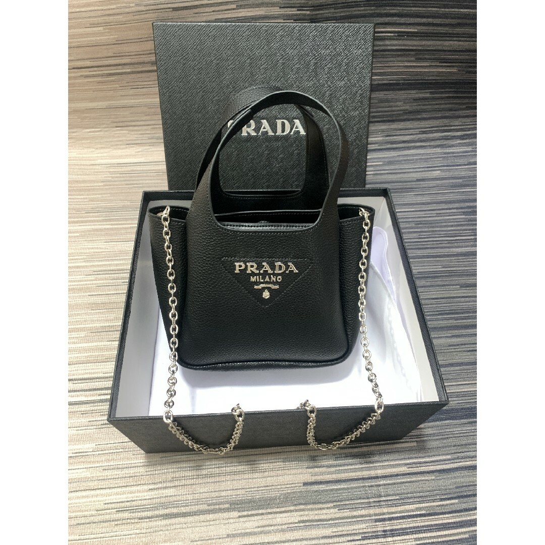 極美品✨PRADA プラダ　レザー 2wayショルダーバッグ、ハンドバッグ