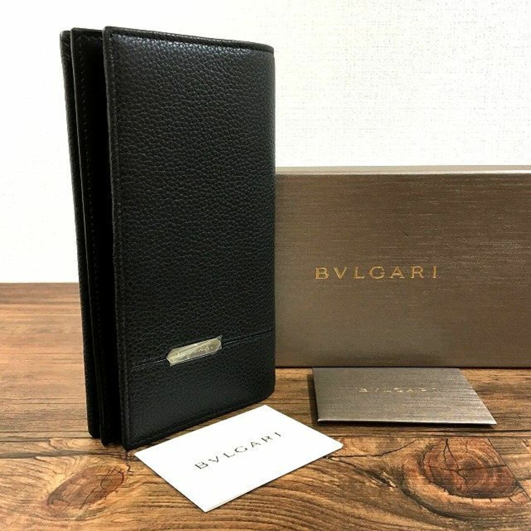 レザー品番未使用品 BVLGARI 長財布 オクト ブラック 222