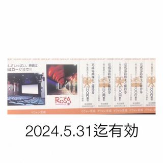 2024年5月31日迄有効🔶京成ローザ入館割引券５枚&ソフトドリンク引換券a(その他)