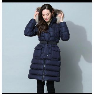 モンクレール(MONCLER)のminmin様専用MONCLER  クロエKHLOEネイビーフォックスファー(ダウンコート)