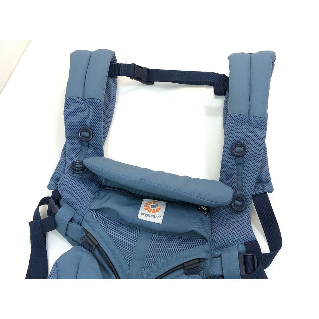 Ergobaby(エルゴベビー)の美品★エルゴベビー(Ergobaby) 抱っこひも ベビーキャリア オムニ360 クールエア オックスフォードブルー 新生児~4歳頃 リプロス だっこ 紐 送料無料 キッズ/ベビー/マタニティの外出/移動用品(抱っこひも/おんぶひも)の商品写真