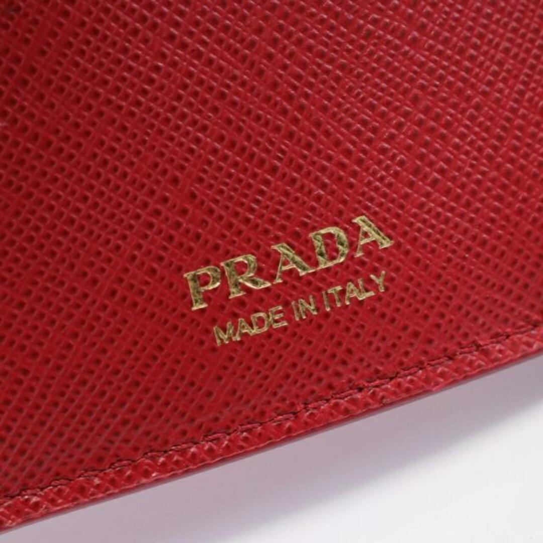 PRADA(プラダ)の コンパクトウォレット 三つ折り財布 サフィアーノレザー レッド レディースのファッション小物(財布)の商品写真