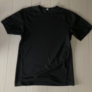 ユニクロ(UNIQLO)のUNIQLO ドライＴシャツ　Ｓ　黒　ブラック　ユニクロ(Tシャツ(半袖/袖なし))