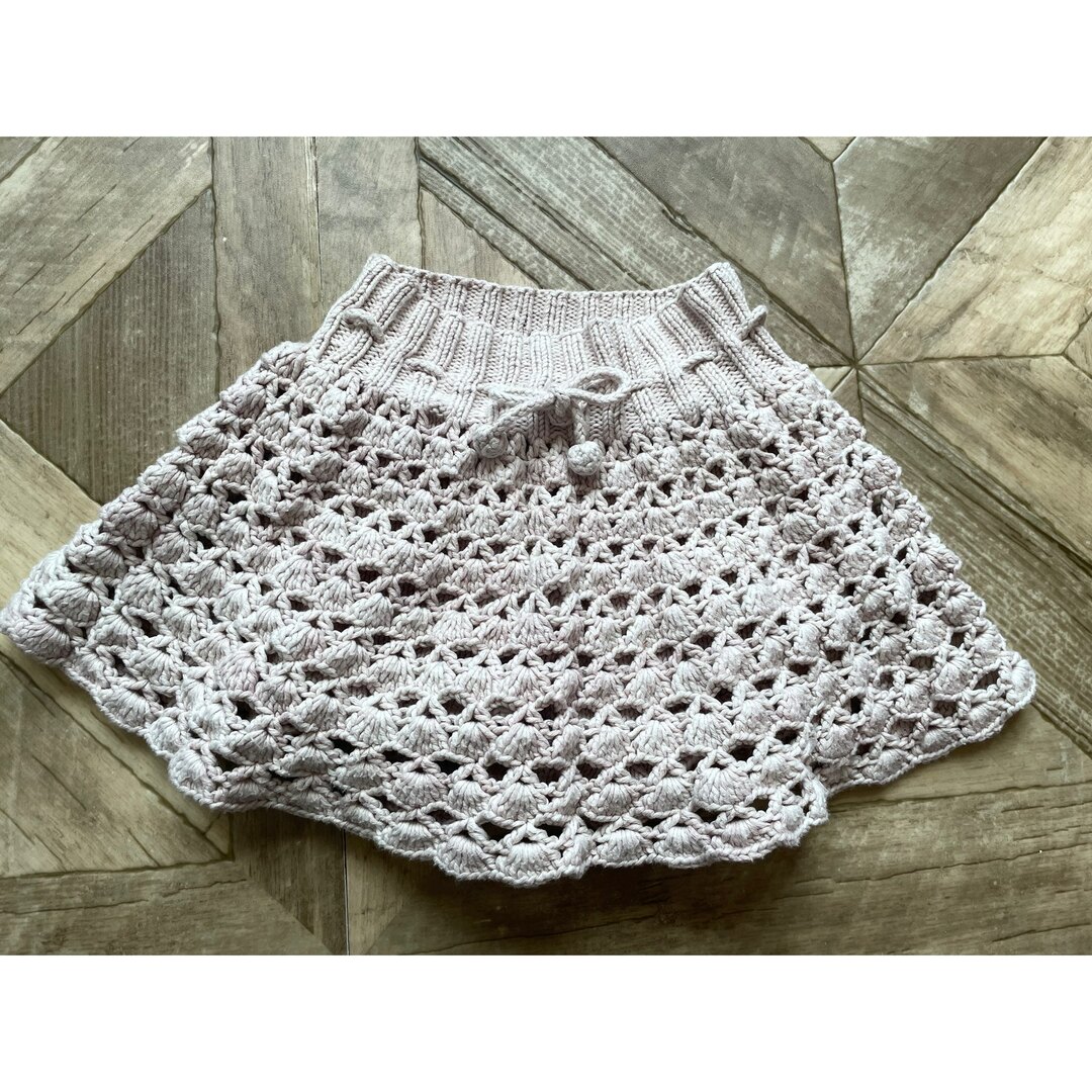 Misha&Puff 3Y  crochet skating skirt タグ付キッズ服女の子用(90cm~)