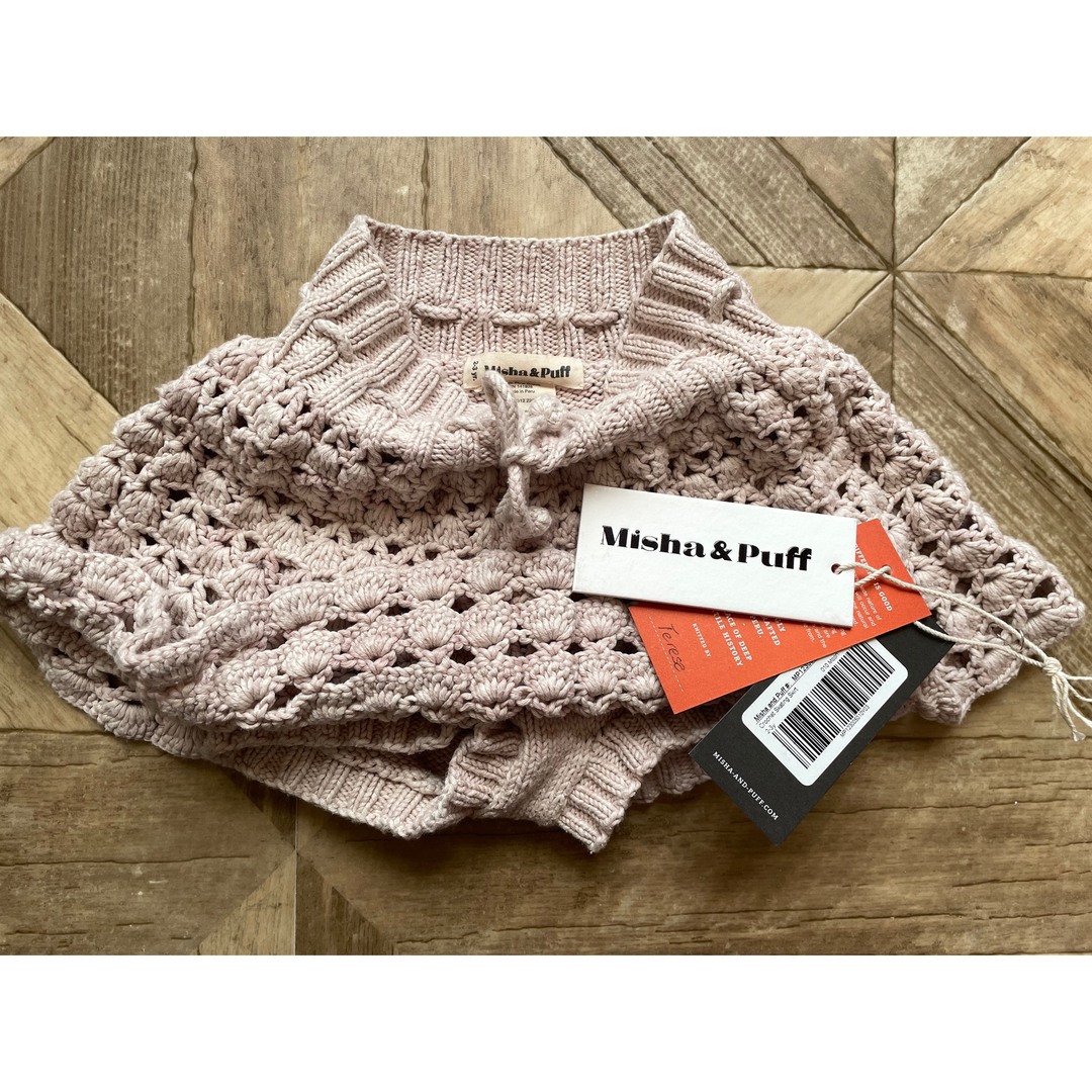 Misha&Puff 3Y  crochet skating skirt タグ付キッズ服女の子用(90cm~)