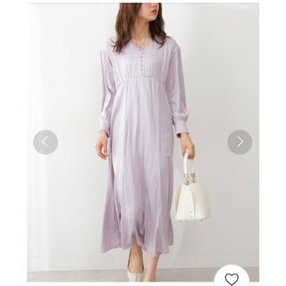 プロポーションボディドレッシング(PROPORTION BODY DRESSING)の美品【プロポーションボディドレッシング】　カッセンサテンワンピースM(ロングワンピース/マキシワンピース)