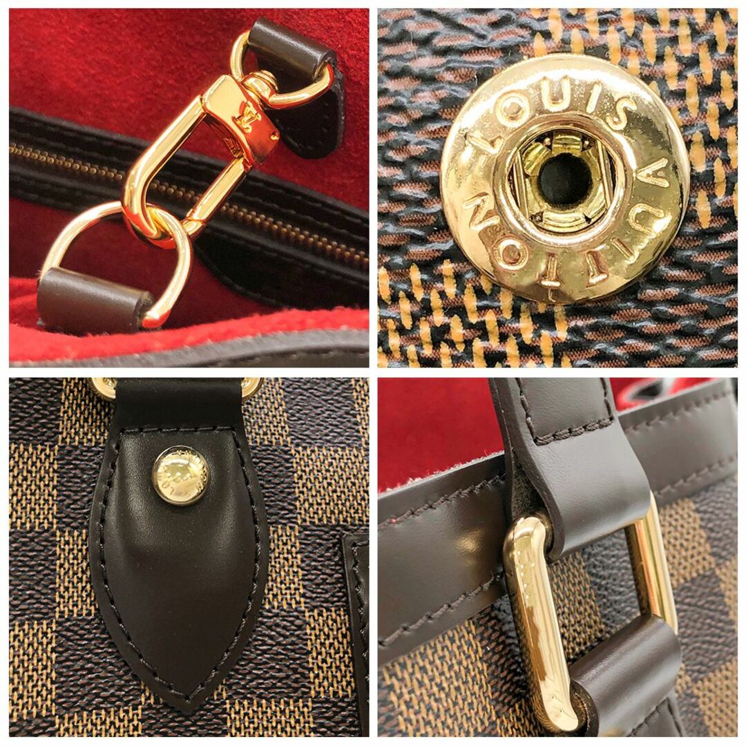 LOUIS VUITTON(ルイヴィトン)の未使用品 ルイ ヴィトン ダミエ ハムプステットPM エベヌ ハンドバッグ トートバッグ レディースのバッグ(ハンドバッグ)の商品写真