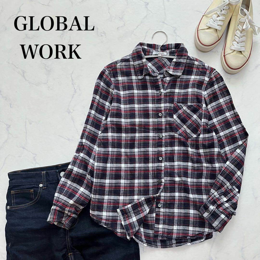 GLOBALWORK チェックシャツ