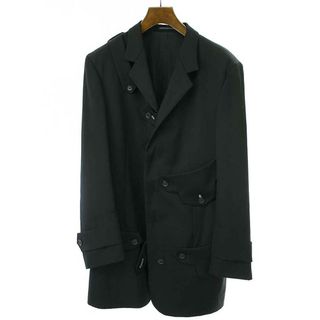 ヨウジヤマモト(Yohji Yamamoto)のYohji Yamamoto POUR HOMME ヨウジヤマモト プールオム 20SS ウールギャバジンタブフラップジャケット ブラック 3(その他)