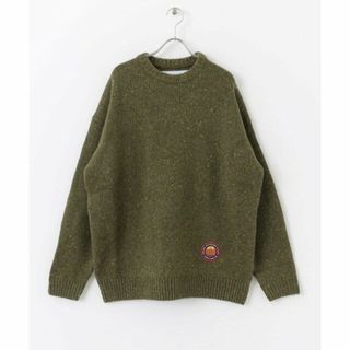 サニーレーベル(Sonny Label)の【GREEN】POLeR MIXTWEED ELBOW PATCH KNIT(ニット/セーター)