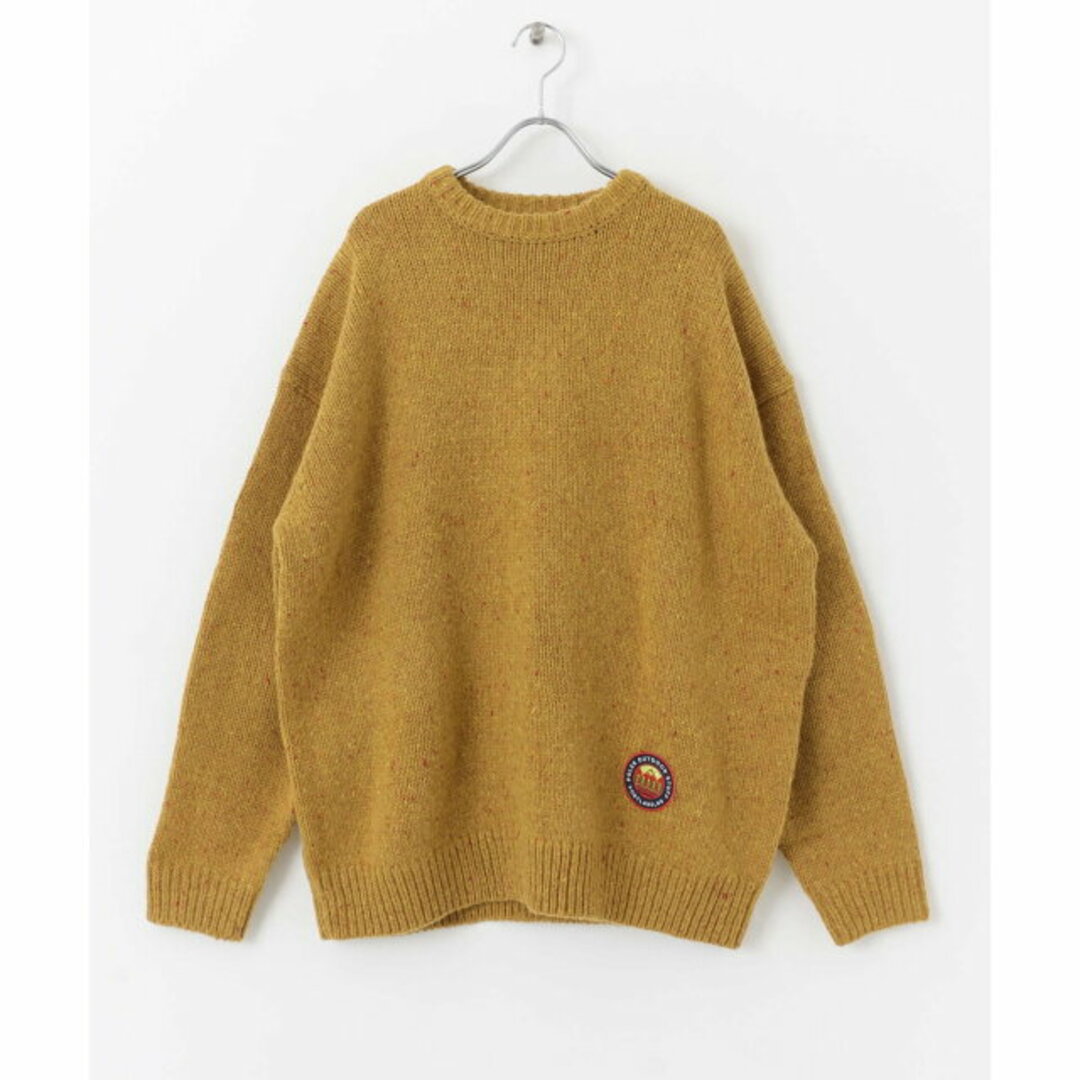 Sonny Label(サニーレーベル)の【CARAMEL】POLeR MIXTWEED ELBOW PATCH KNIT メンズのトップス(ニット/セーター)の商品写真