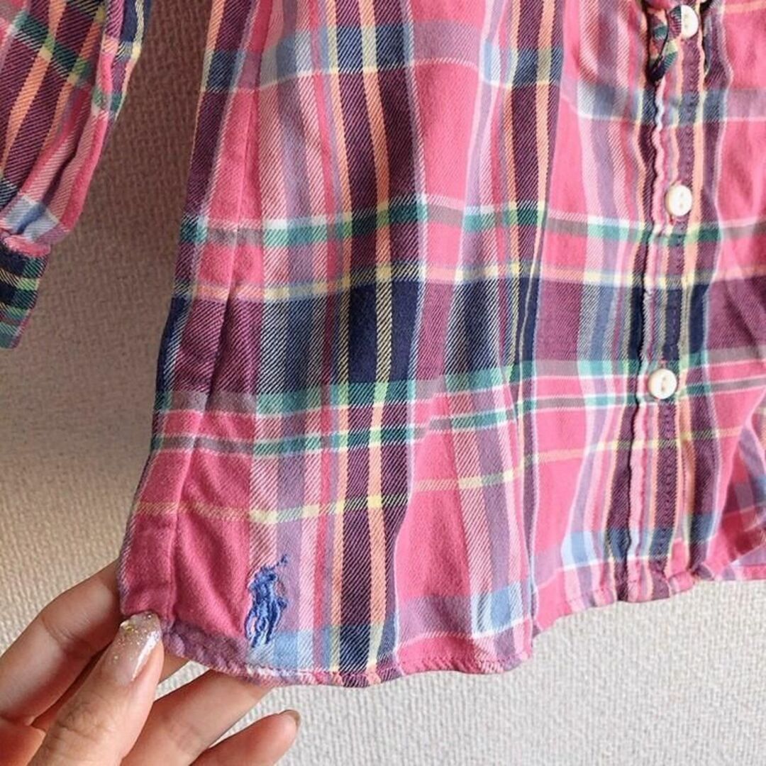 Ralph Lauren(ラルフローレン)のRALPH LAUREN♡チェック柄シャツ♡ベビー24M/90♡ラルフローレン♡ キッズ/ベビー/マタニティのキッズ服女の子用(90cm~)(ブラウス)の商品写真