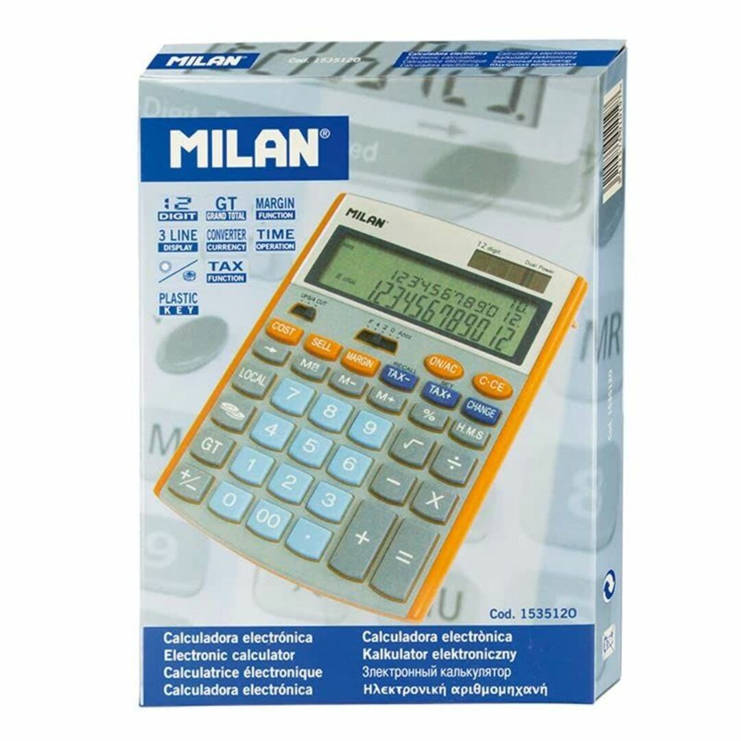 MILAN カリキュレーター12桁OR 153512O消費税及び-ボタン
