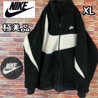 レア✨ NIKE ナイキ ボアジャケット プルオーバー ブラック XXL