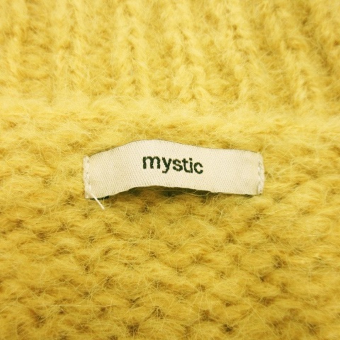 mystic(ミスティック)のミスティック ニット セーター 襟付き 長袖 ハーフジップ F 黄 イエロー レディースのトップス(ニット/セーター)の商品写真