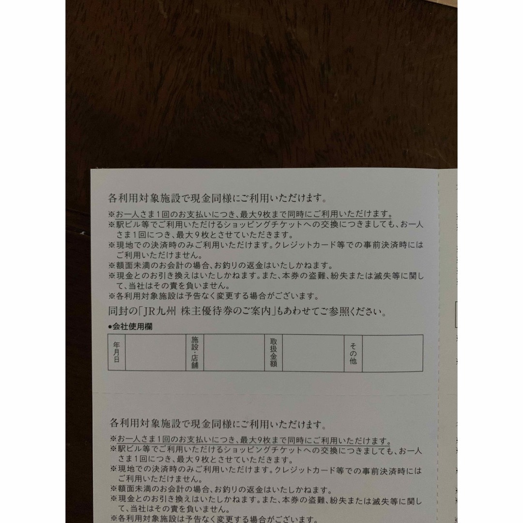 JR(ジェイアール)のJR九州旅客鉄道　株主優待券　セット チケットの乗車券/交通券(鉄道乗車券)の商品写真