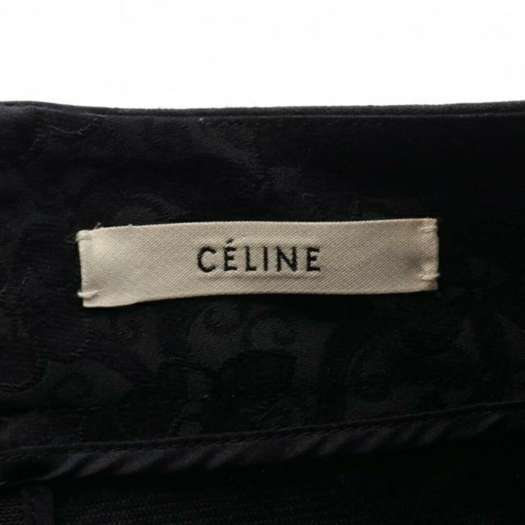 celine(セリーヌ)の スカート 花柄 コットン ブラック レディースのスカート(ミニスカート)の商品写真