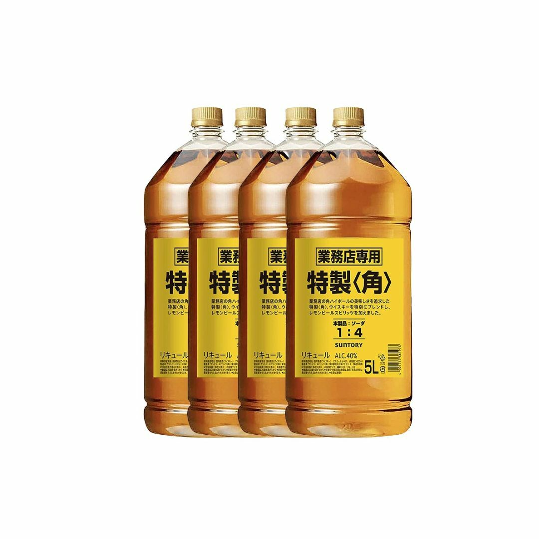 角瓶 5L 4本 40% - ウイスキー