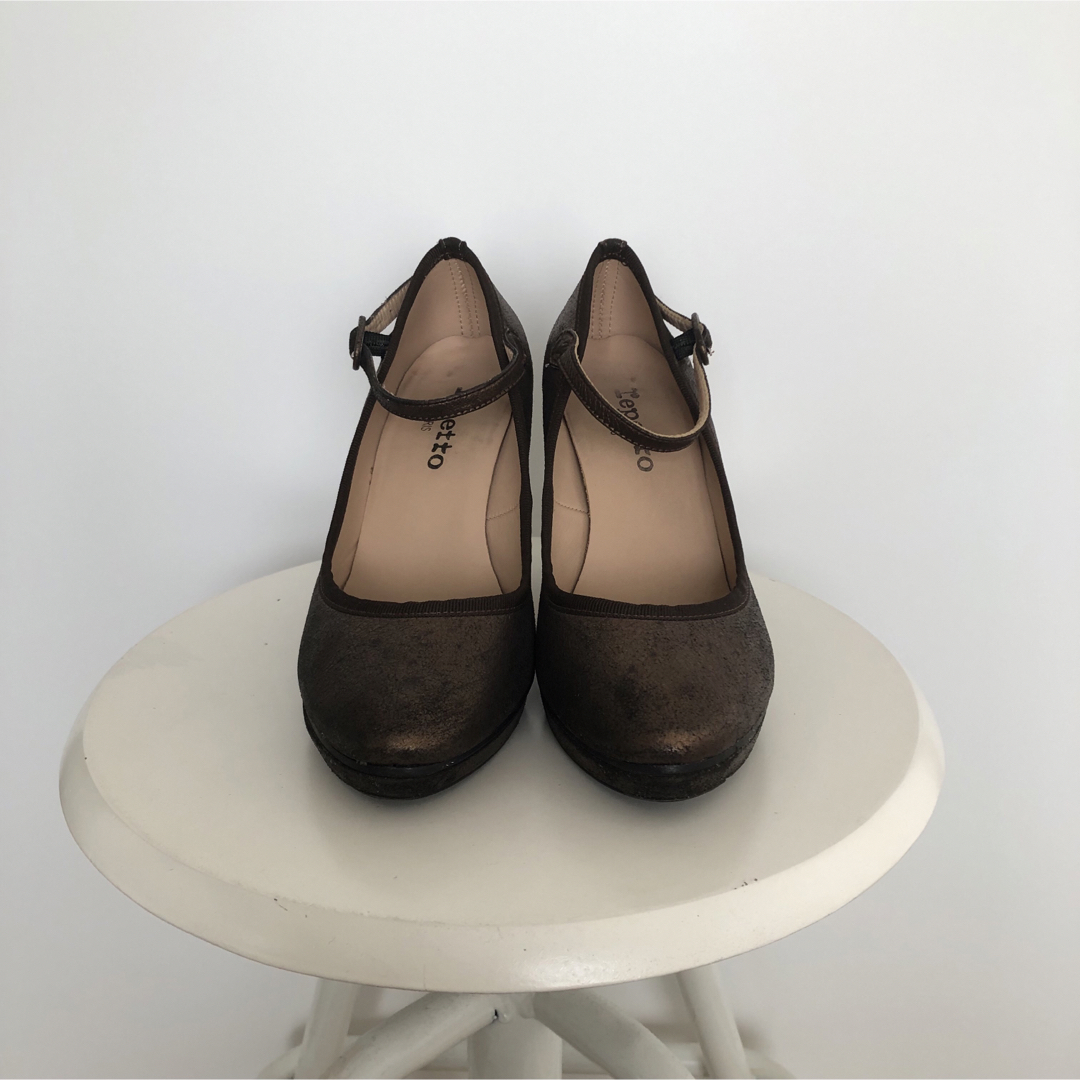 レディース????????【repetto レペット】ストラップ ヒール シューズ