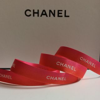 シャネル(CHANEL)のCHANEL ラッピング リボン ピンク グラデーション 1m(ラッピング/包装)