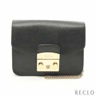 フルラ(Furla)のMETROPOLIS MINI SHOULDER メトロポリス チェーンショルダーバッグ レザー ブラック(ショルダーバッグ)