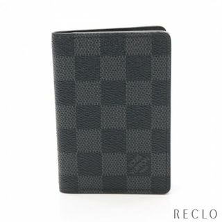 ルイヴィトン(LOUIS VUITTON)のオーガナイザー ドゥ ポッシュ ダミエグラフィット カードケース PVC レザー ブラック(名刺入れ/定期入れ)