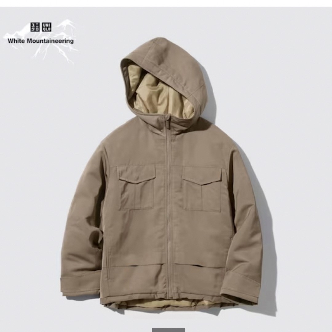 UNIQLO(ユニクロ)の【送料込】UNIQLO 子供服 パテッド ジャケット 中綿ダウン 110 キッズ/ベビー/マタニティのキッズ服男の子用(90cm~)(ジャケット/上着)の商品写真