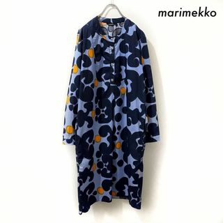 ✨美品✨marimekkoマリメッコ★ゆったり ワンピース モノトーン 40白黒