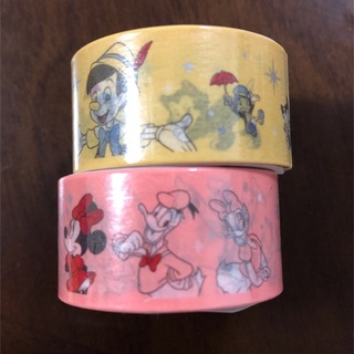 ディズニー(Disney)のダイソー　ピノキオ　ディズニー　2個セット　マスキングテープ(テープ/マスキングテープ)