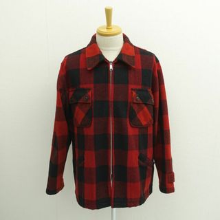 オシュコシュ(OshKosh)のOSHKOSH BGOSH / オシュコシュ ◆ジップアップジャケット/チェック柄/レッド×ブラック/サイズL 766-5000 【メンズ/MEN/男性/ボーイズ/紳士】 メンズファッション【中古】 [0220471096](ダッフルコート)