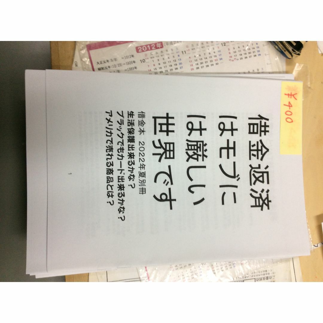 「借金返済はモブには厳しい世界です」借金研究同人誌 エンタメ/ホビーの本(ノンフィクション/教養)の商品写真