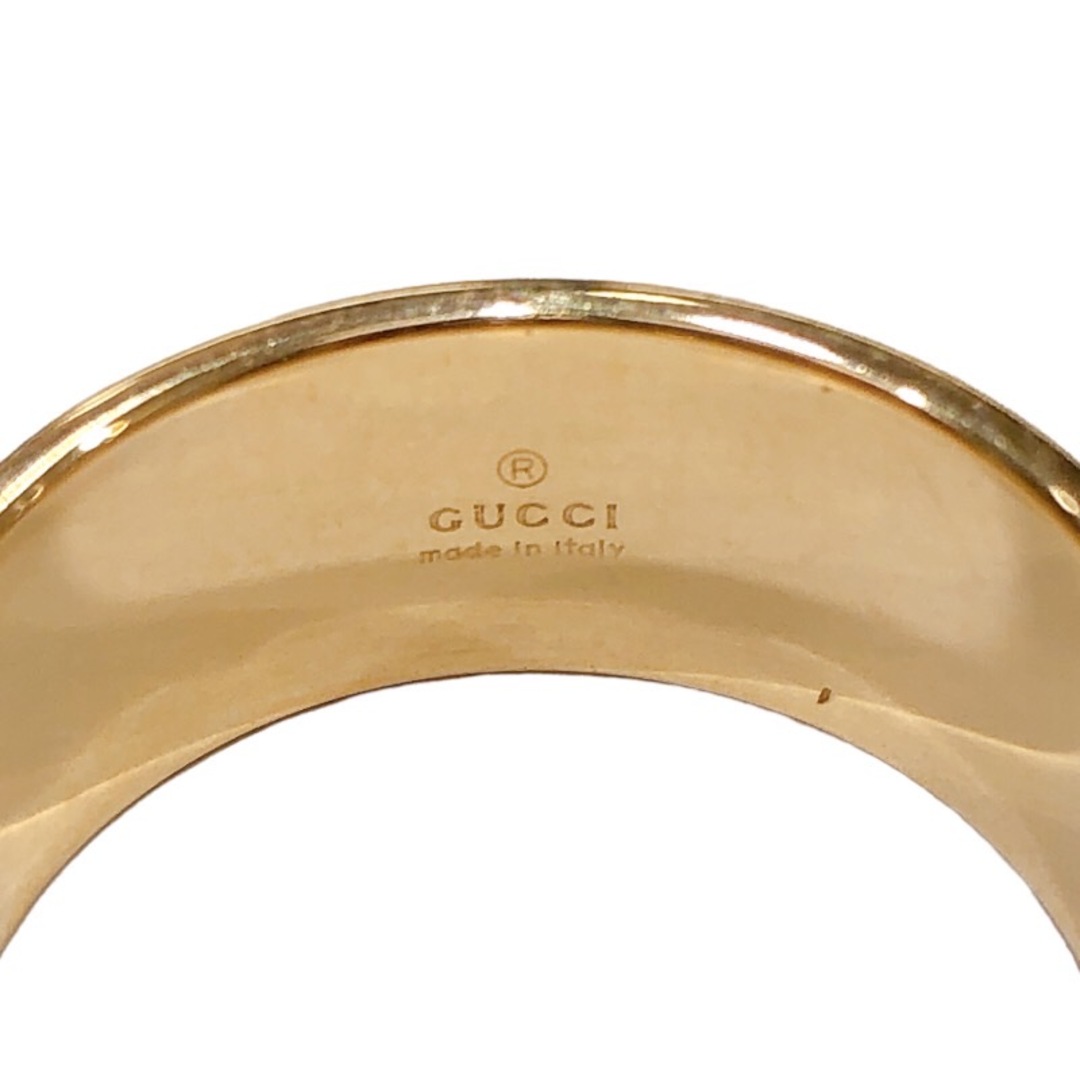 Gucci(グッチ)の　グッチ GUCCI アイコンワイドリング 750YG #21 K18イエローゴールド ジュエリー レディースのアクセサリー(リング(指輪))の商品写真