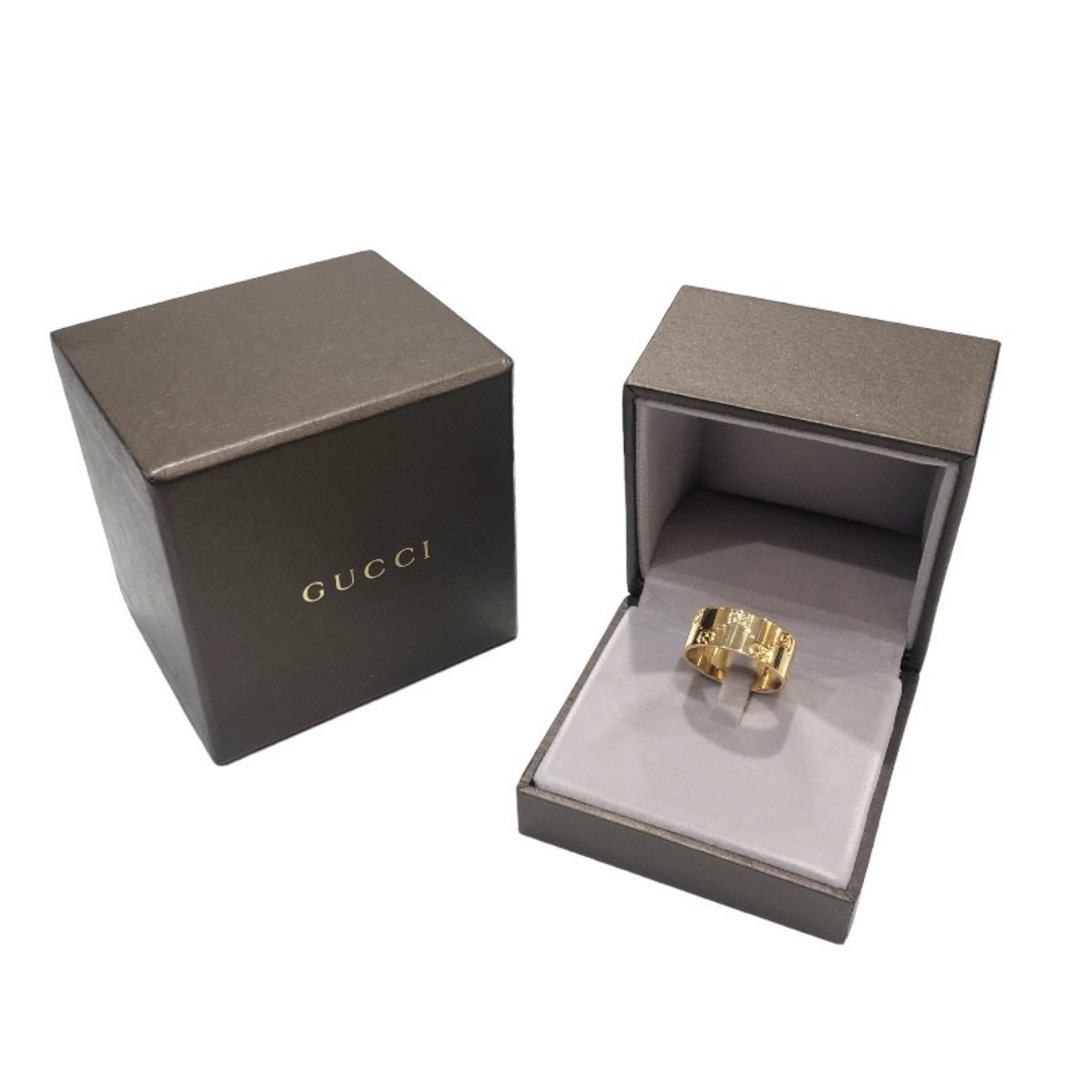 Gucci(グッチ)の　グッチ GUCCI アイコンワイドリング 750YG #21 K18イエローゴールド ジュエリー レディースのアクセサリー(リング(指輪))の商品写真