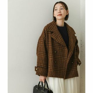 アーバンリサーチロッソ(URBAN RESEARCH ROSSO)の【BROWN】F by ROSSO ブークレチェックショートコート(その他)